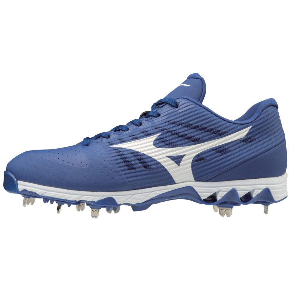 Tenis Baseball Mizuno 9-Spike Ambition Baixo Metal - Homem - Azul Marinho/Branco - YUEAN4916